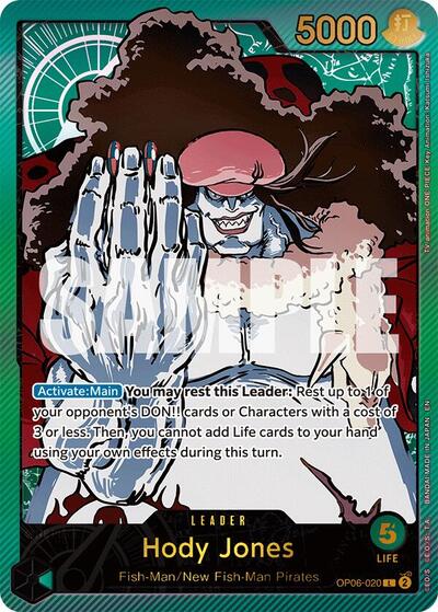 Hody Jones - OP06-020 - Leader (Special Alternate Art) - Anime 25th Collection