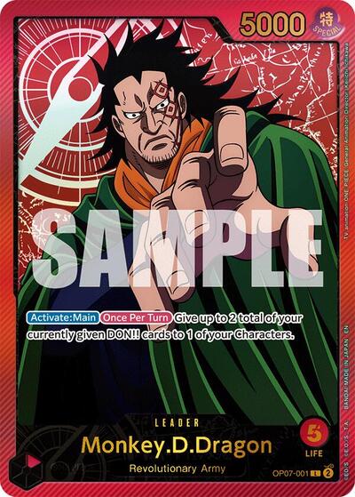 Monkey.D.Dragon - OP07-001 - Leader (Special Alternate Art) - Anime 25th Collection