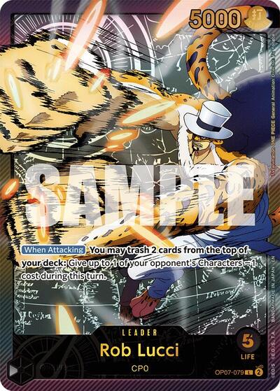 Rob Lucci - OP07-079 - Leader (Special Alternate Art) - Anime 25th Collection