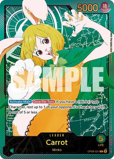 Carrot - OP08-021 - Leader (Special Alternate Art) - Anime 25th Collection