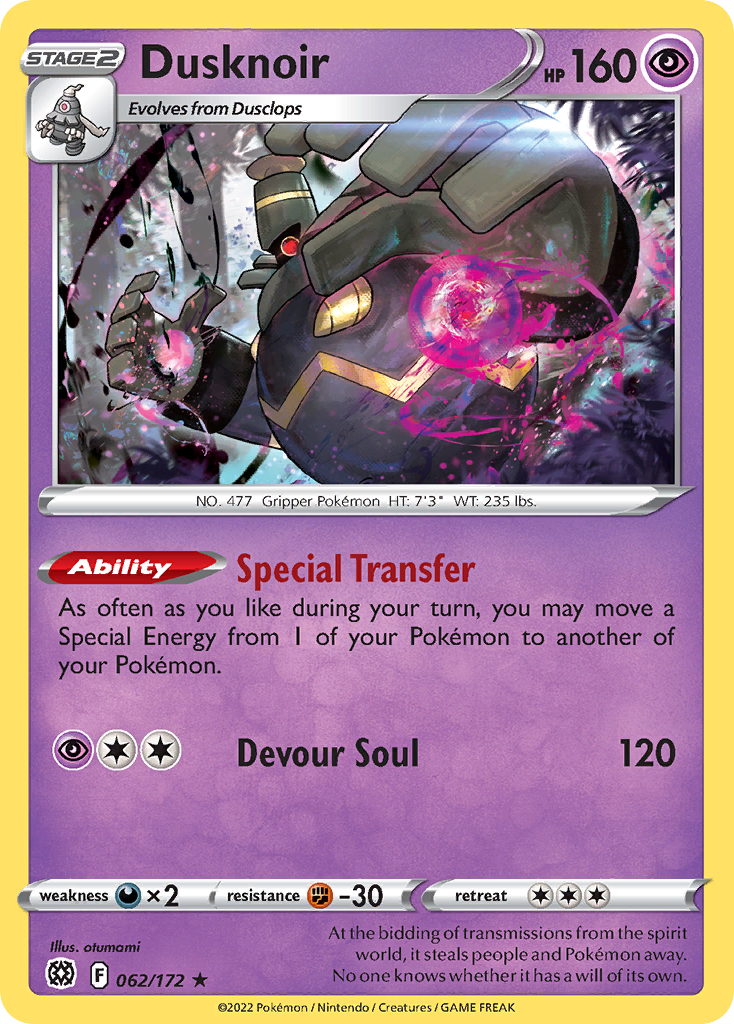 Dusknoir - 062/172 - Brilliant Stars