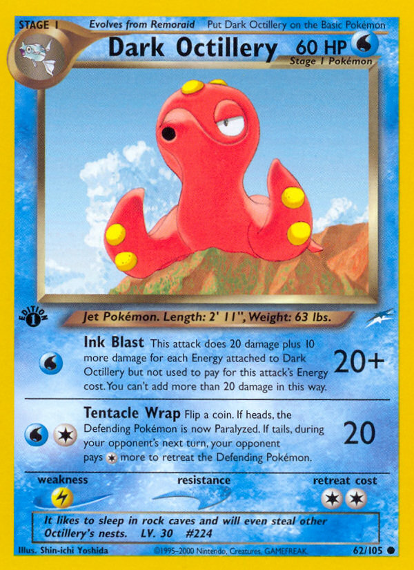 Dark Octillery - 062/105 - Neo Destiny