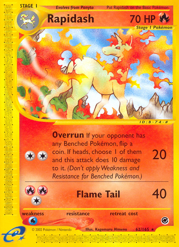 Rapidash - 062/165 - Expedition Base Set