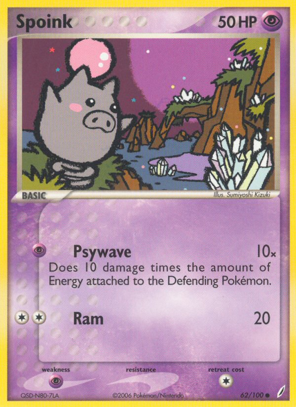 Spoink - 062/100 - Crystal Guardians