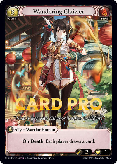 Wandering Glaivier - 016 - Promo - Promotional Cards