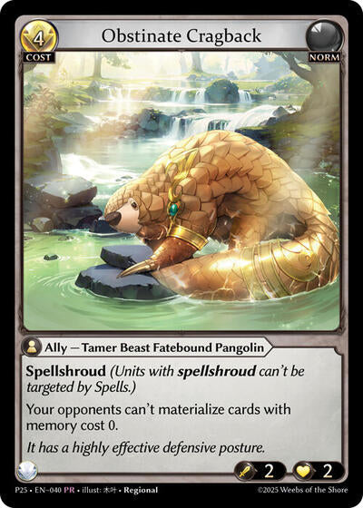 Obstinate Cragback - 040 - Promo - Promotional Cards