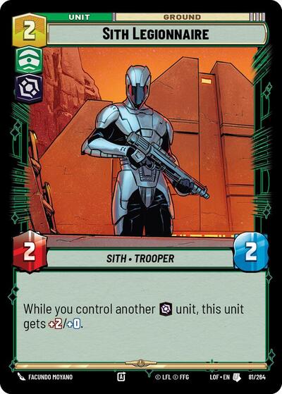Sith Legionnaire - 081/264 - Uncommon - Legends of the Force