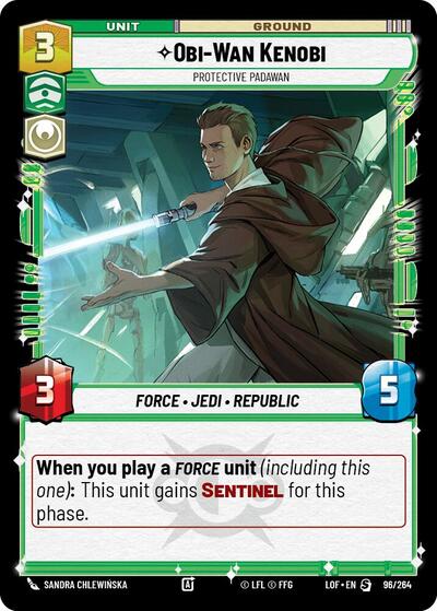 Obi-Wan Kenobi - Protective Padawan - 096/264 - Special - Legends of the Force