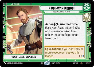 Obi-Wan Kenobi - Courage Makes Heroes - 008/264 - Common - Legends of the Force