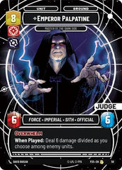 Emperor Palpatine - Master of the Dark Side - 58 - Rare - Judge Promos