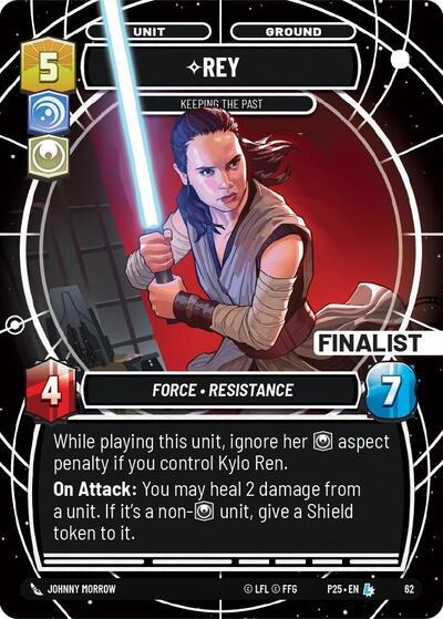 Rey - Keeping the Past (Finalist) - 62 - Legendary - Organized Play Promos