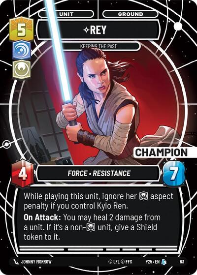 Rey - Keeping the Past (Champion) - 63 - Legendary - Organized Play Promos