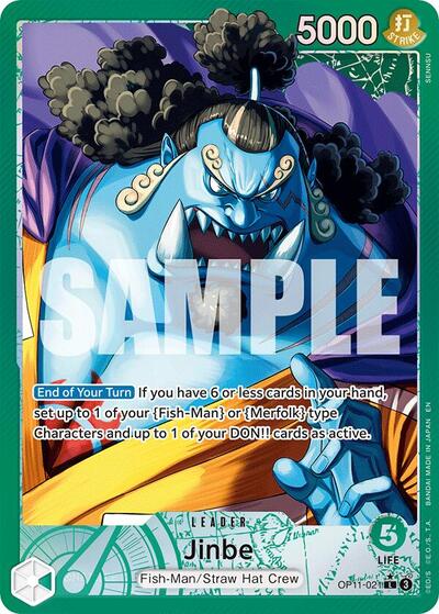 Jinbe - OP11-021 - Leader (Alternate Art) - A Fist of Divine Speed