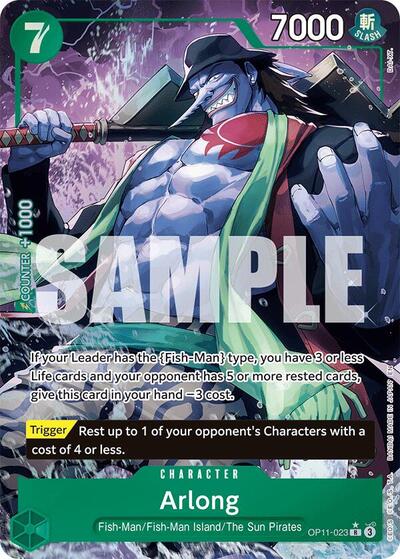 Arlong - OP11-023 - Rare (Alternate Art) - A Fist of Divine Speed