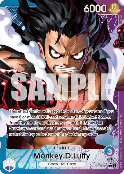Monkey.D.Luffy - OP11-040 - Leader (Alternate Art) - A Fist of Divine Speed