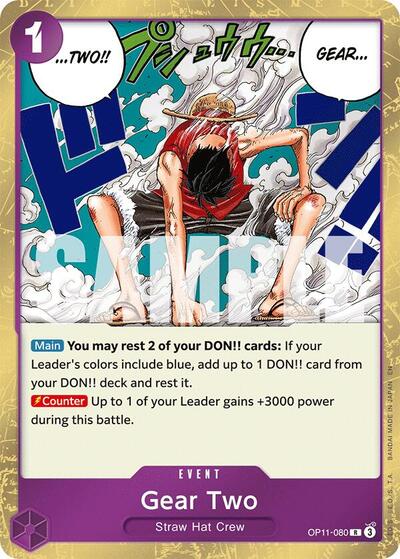 Gear Two - OP11-080 - Rare - A Fist of Divine Speed
