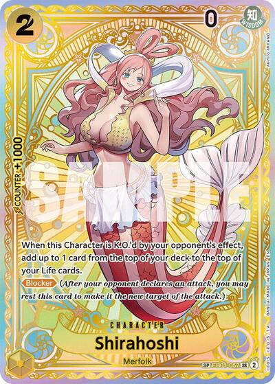 Shirahoshi - EB01-057 - Super Rare (Special Alternate Art) - A Fist of Divine Speed