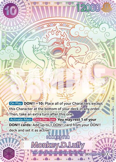 Monkey.D.Luffy - OP05-119 - Secret Rare (Special Alternate Art) - A Fist of Divine Speed