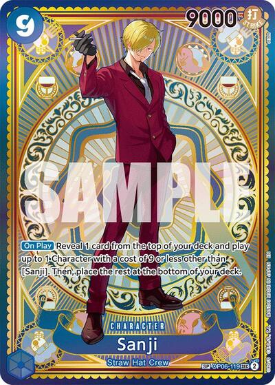 Sanji - OP06-119 - Secret Rare (Special Alternate Art) - A Fist of Divine Speed