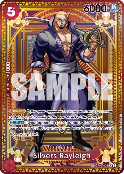 Silvers Rayleigh - OP09-005 - Rare (Special Alternate Art) - A Fist of Divine Speed