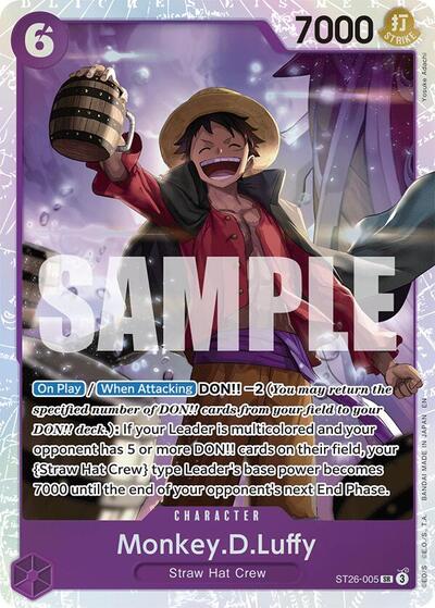 Monkey.D.Luffy - ST26-005 - Super Rare - ST-26: Starter Deck 26 PURPLE/BLACK Monkey.D.Luffy