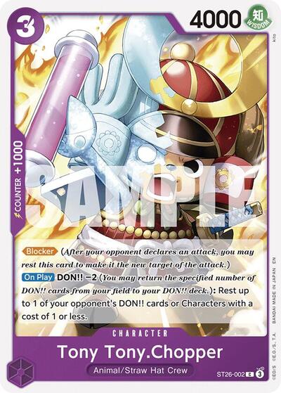 Tony Tony.Chopper - ST26-002 - Common - PURPLE/BLACK Monkey.D.Luffy