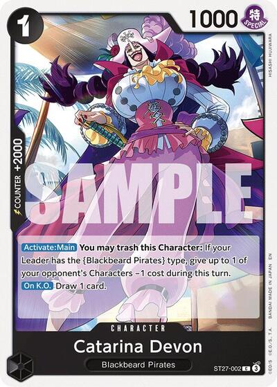 Catarina Devon - ST27-002 - Common - ST-27: Starter Deck 27 BLACK Marshall.D.Teach