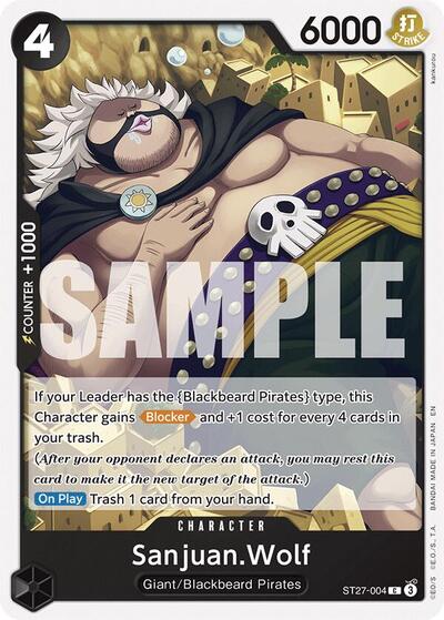 Sanjuan.Wolf - ST27-004 - Common - ST-27: Starter Deck 27 BLACK Marshall.D.Teach