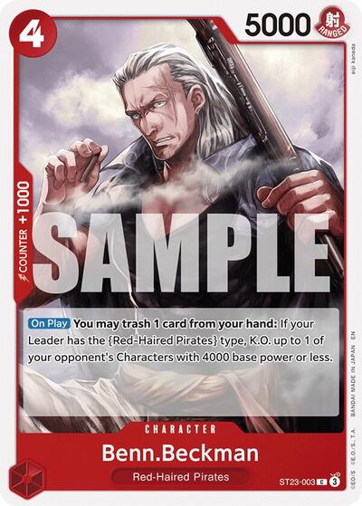 Benn.Beckman - ST23-003 - Common - ST-23: Starter Deck 23 RED Shanks