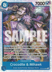 Crocodile & Mihawk - ST25-003 - Super Rare - ST-25: Starter Deck 25 BLUE Buggy