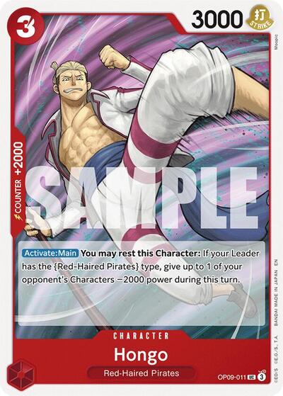 Hongo - OP09-011 - Uncommon (Reprint) - RED Shanks