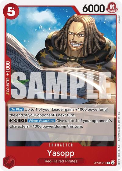 Yasopp - OP09-013 - Rare (Reprint) - RED Shanks