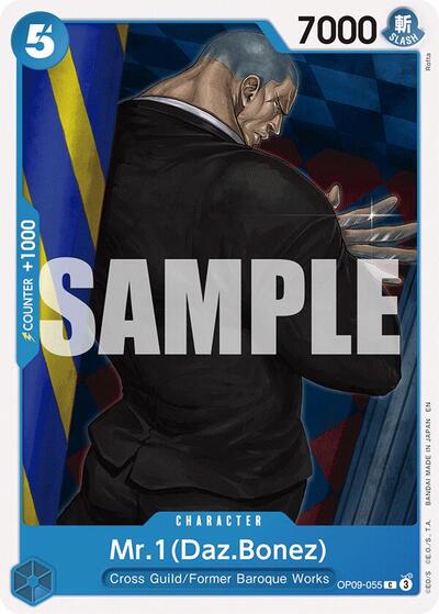Mr.1(Daz.Bonez) - OP09-055 - Common (Reprint) - BLUE Buggy