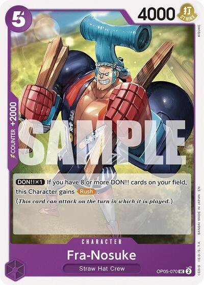 Fra-Nosuke - OP05-070 - Uncommon (Reprint) - PURPLE/BLACK Monkey.D.Luffy