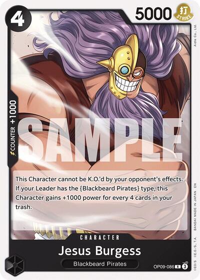 Jesus Burgess - OP09-086 - Rare (Reprint) - BLACK Marshall.D.Teach