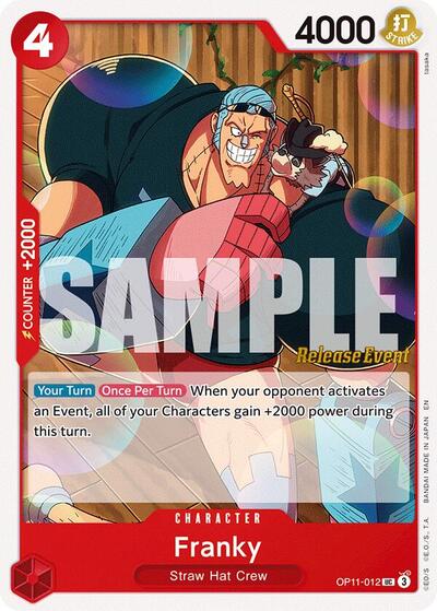 Franky - OP11-012 - Uncommon - A Fist of Divine Speed Release Event Cards