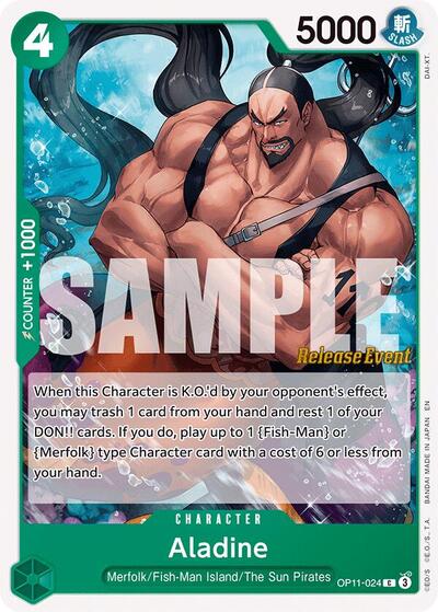 Aladine - OP11-024 - Common - A Fist of Divine Speed Release Event Cards