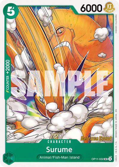Surume - OP11-032 - Uncommon - A Fist of Divine Speed Release Event Cards