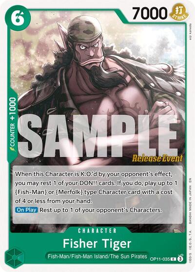 Fisher Tiger - OP11-035 - Common - A Fist of Divine Speed Release Event Cards