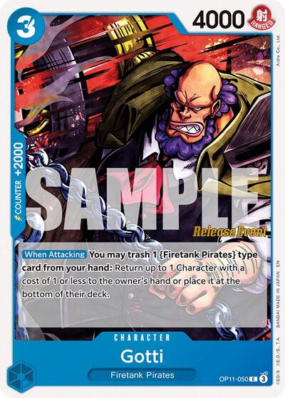 Gotti - OP11-050 - Common - A Fist of Divine Speed Release Event Cards