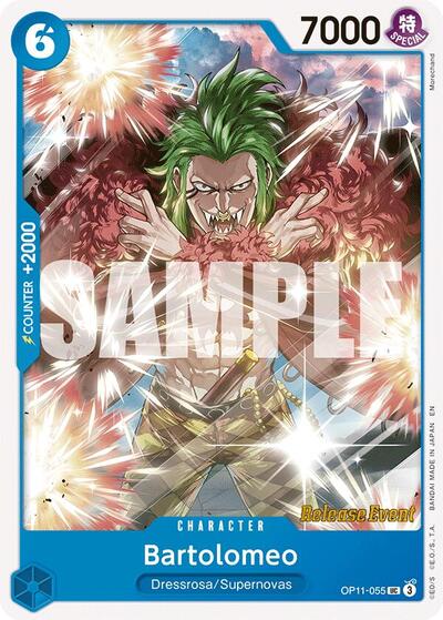 Bartolomeo - OP11-055 - Uncommon - A Fist of Divine Speed Release Event Cards