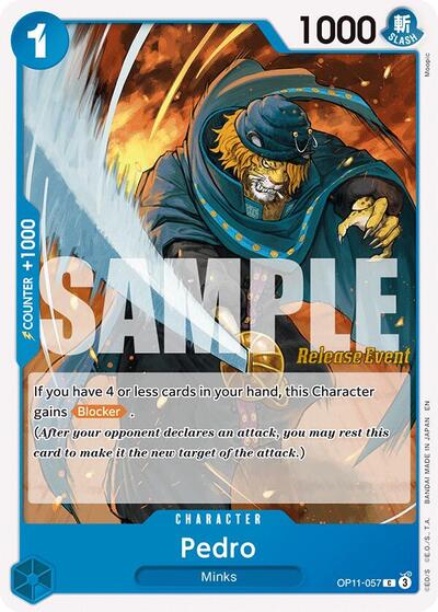Pedro - OP11-057 - Common - A Fist of Divine Speed Release Event Cards