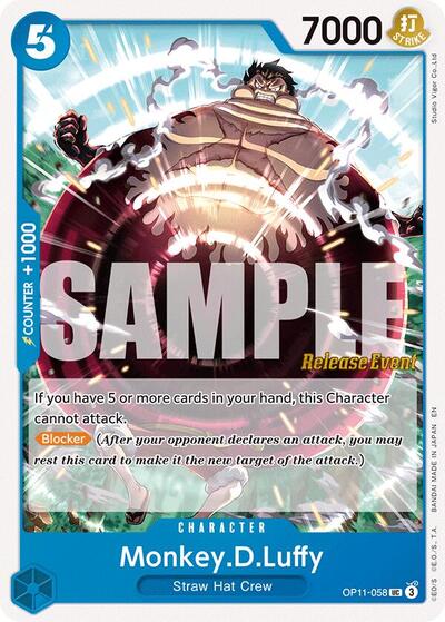 Monkey.D.Luffy - OP11-058 - Uncommon - A Fist of Divine Speed Release Event Cards