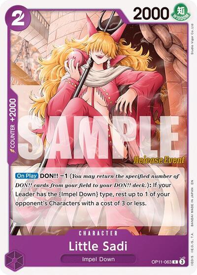 Little Sadi - OP11-063 - Common - A Fist of Divine Speed Release Event Cards