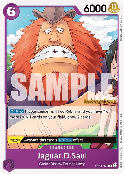 Jaguar.D.Saul - OP11-075 - Common - A Fist of Divine Speed Release Event Cards