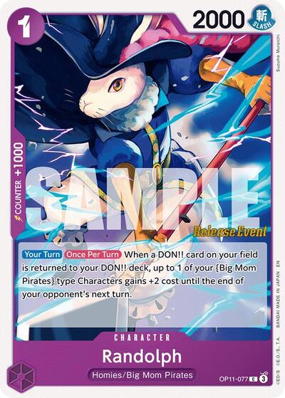 Randolph - OP11-077 - Common - A Fist of Divine Speed Release Event Cards