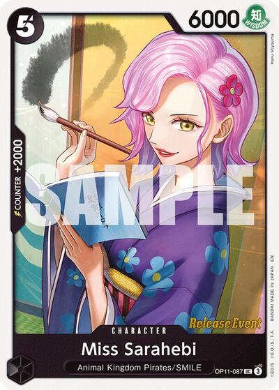 Miss Sarahebi - OP11-087 - Uncommon - A Fist of Divine Speed Release Event Cards