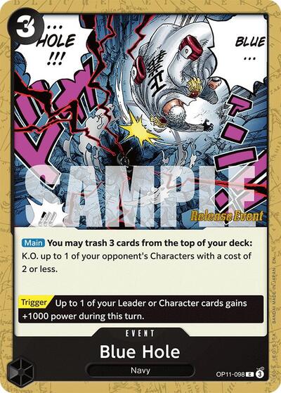 Blue Hole - OP11-098 - Common - A Fist of Divine Speed Release Event Cards