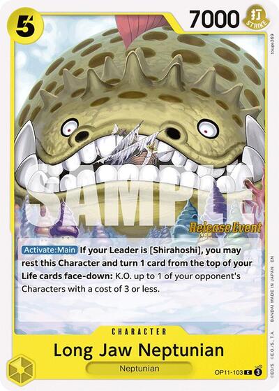 Long-Jaw Neptunian - OP11-103 - Common - A Fist of Divine Speed Release Event Cards
