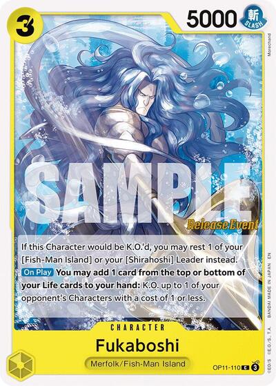 Fukaboshi - OP11-110 - Common - A Fist of Divine Speed Release Event Cards